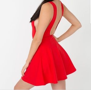 American Apparel Low Side Skater Dress